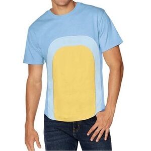 Men's "Bandit" from Bluey Light Blue Graphic T-Shirt Costume Size Large